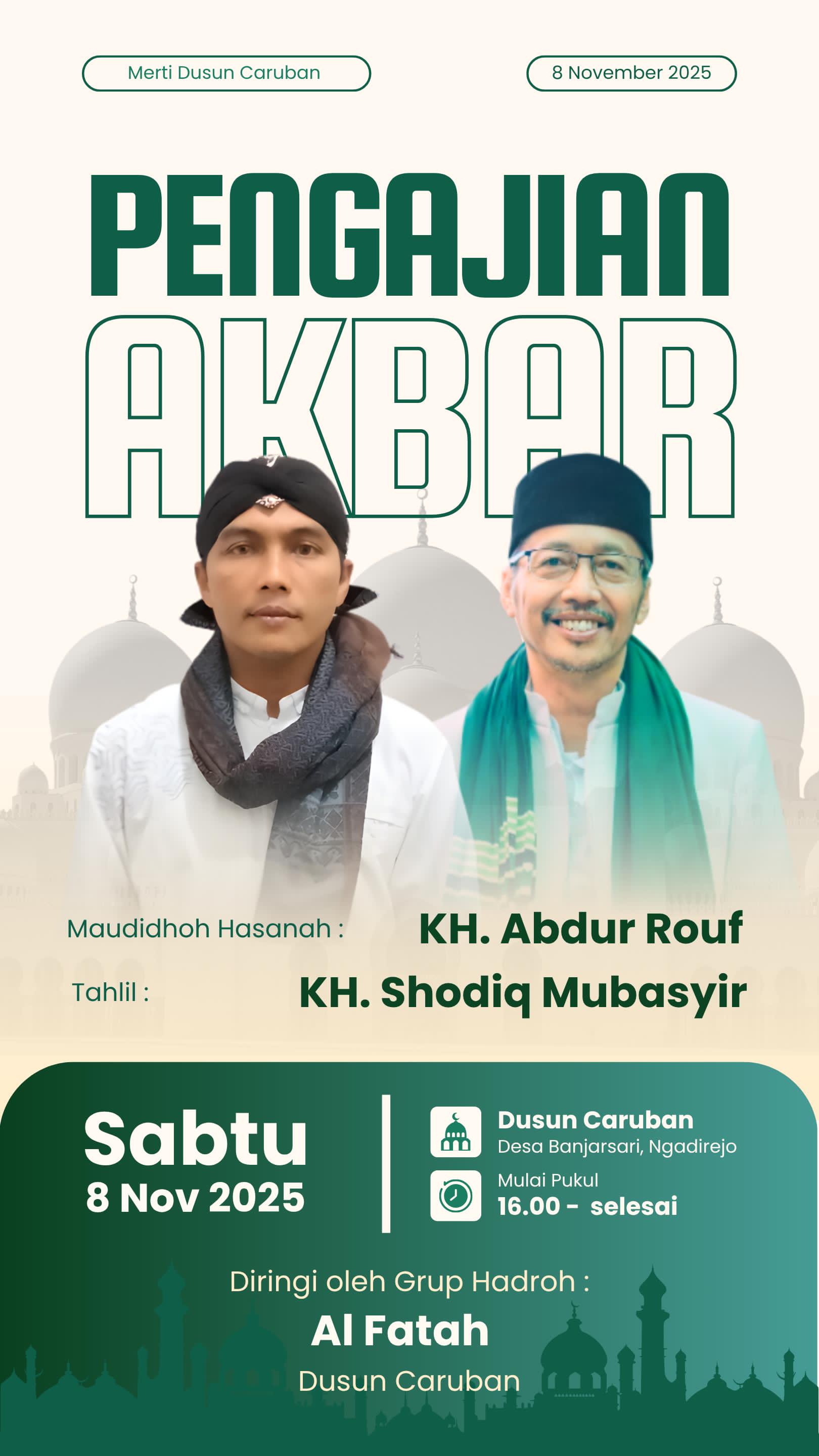 Pengajian Akbar Merti Dusun Caruban