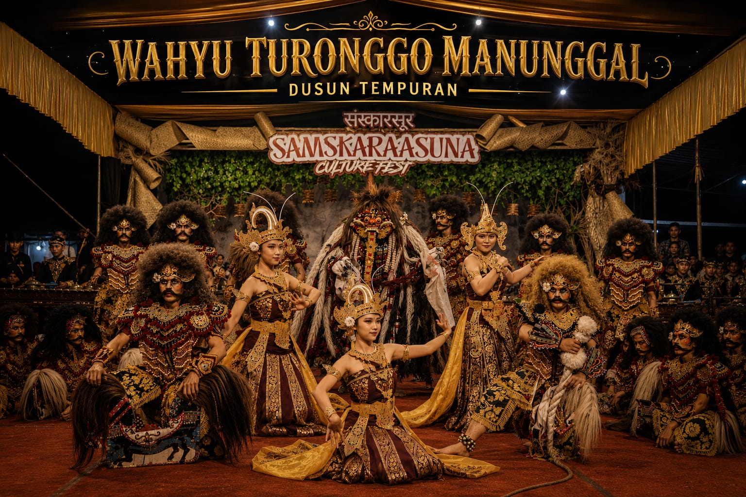 kesenian kuda lumping WAHYU TURONGGO MANUNGGAL Dusun Tempuran Desa klepu,Kecamatan Kranggan kabupate